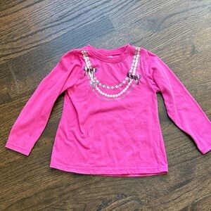 Fisher-Price Pink Long Sleeve Tee with Beaded Design